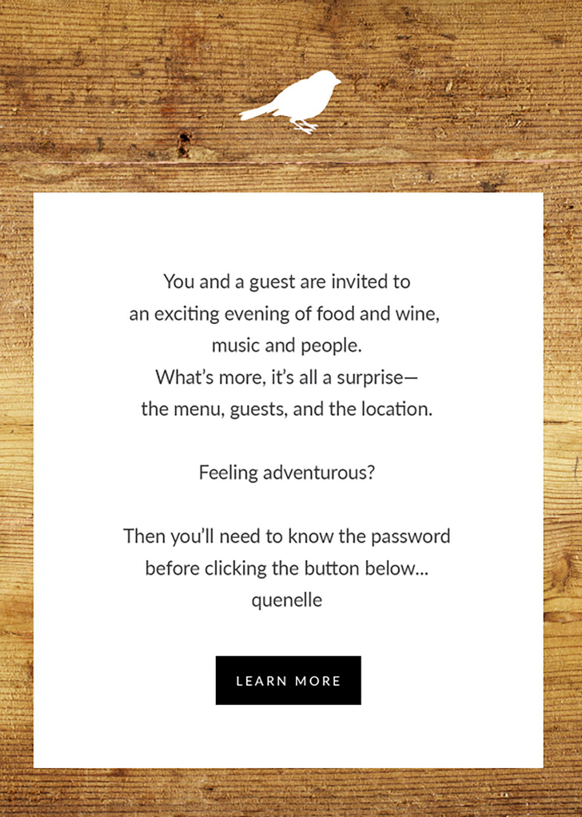 Sparrow email design