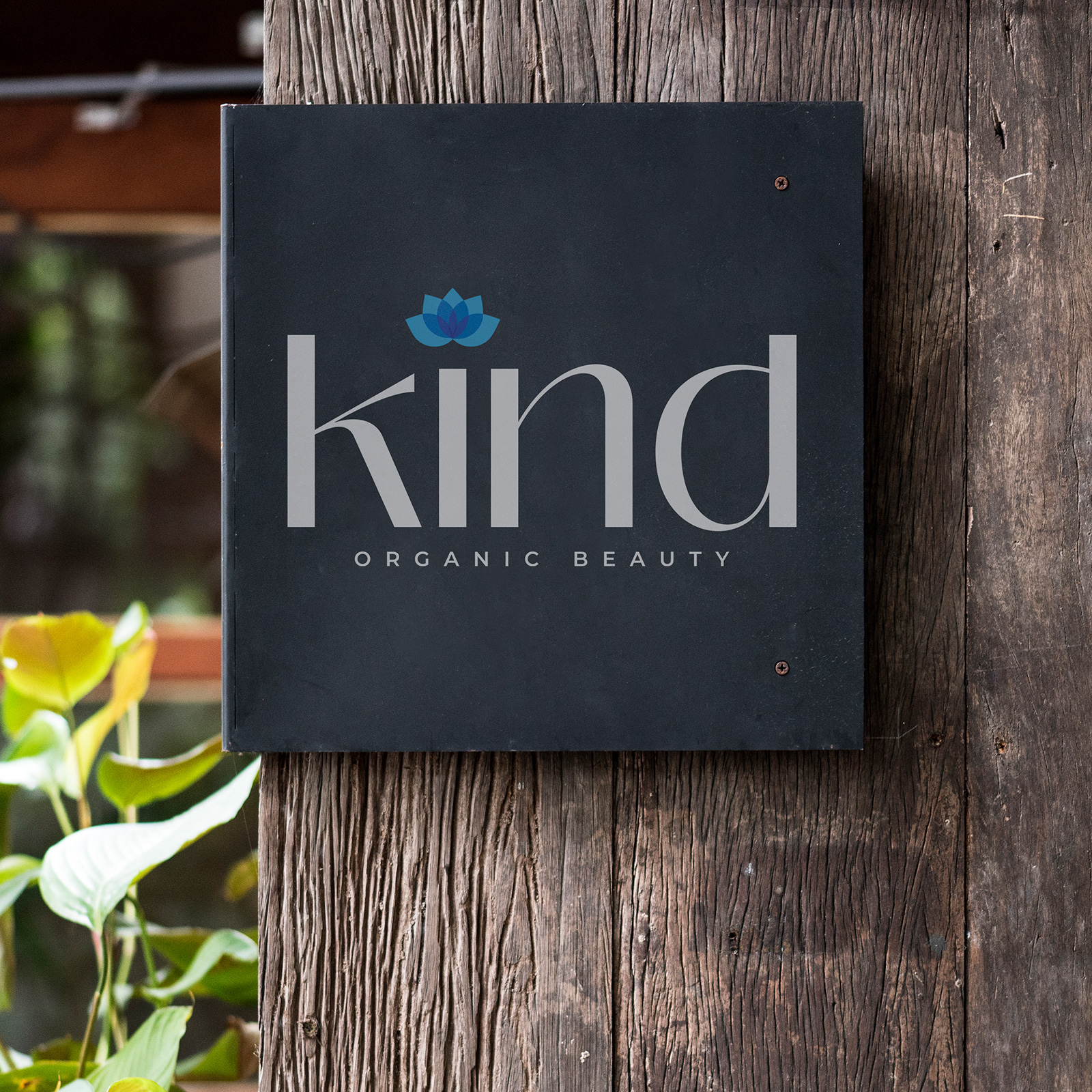 Kind Organic Beauty signage