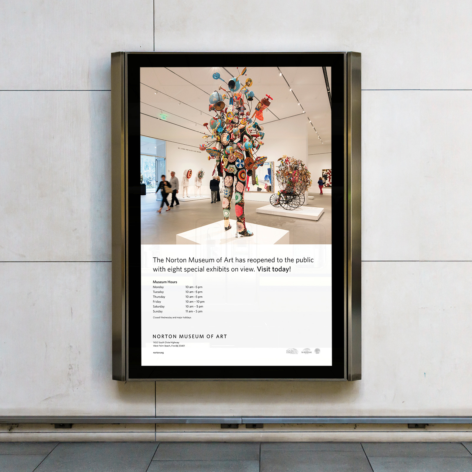 Norton Museum digital signage
