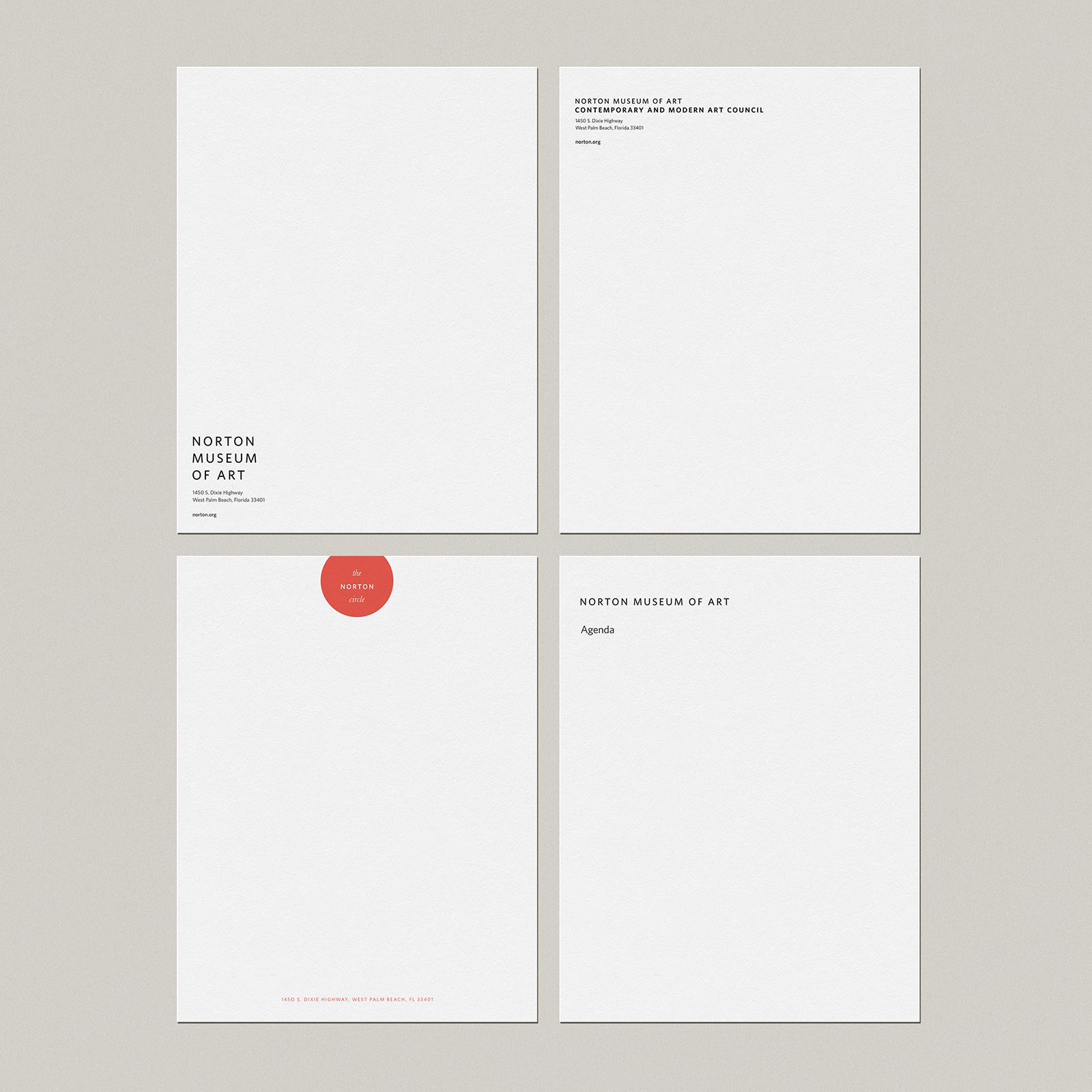 Norton Museum stationery 2023